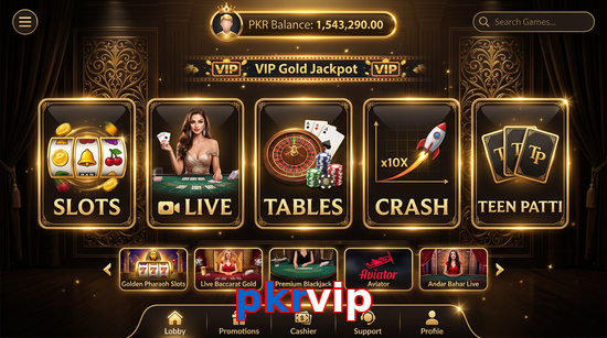 Main screen of Pkrvip casino page for PK players