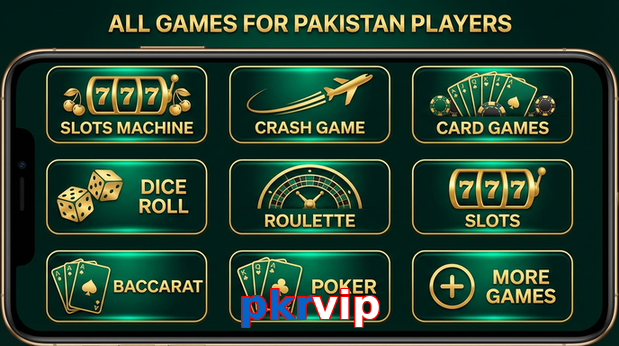 Main screen of Pkrvip games page for PK players