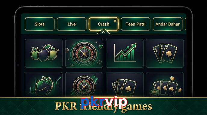 Game list for Pkrvip games section